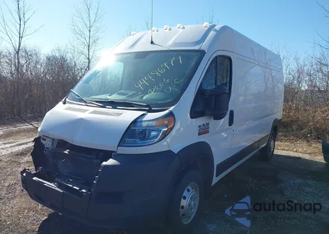 2021 Ram Promaster 2500 High Roof 159 Wb z USA, uszkodzony, nr VIN 3C6LRVDG4ME554315